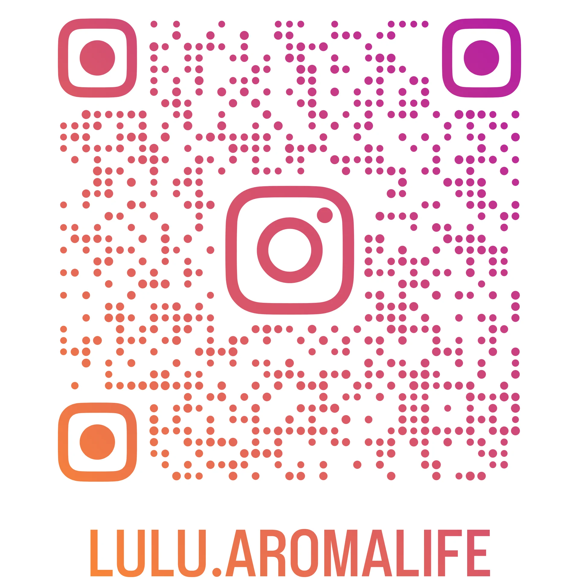 アロマのInstagramのQRコード